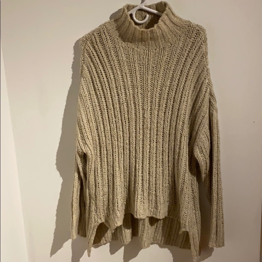 Chunky Knit Turtleneck Pullover